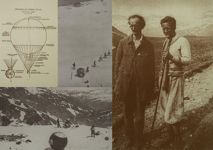 Auguste Piccard and Paul Kipfer