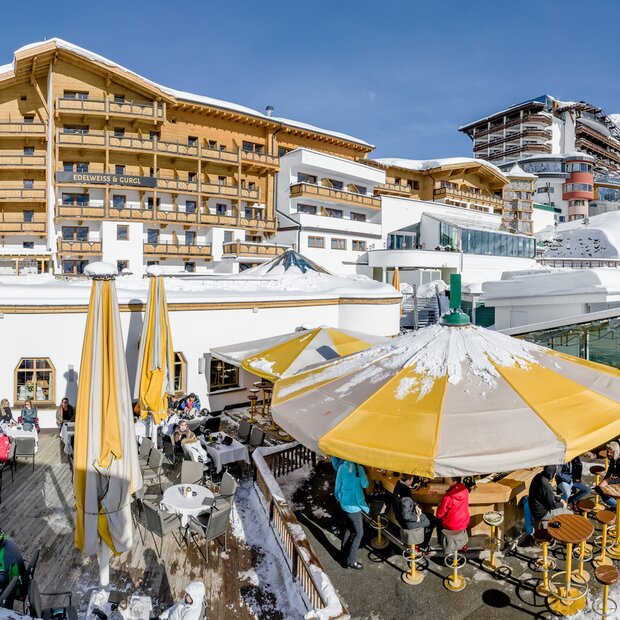apres ski location edelweiss obergurgl