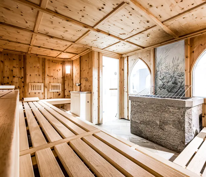 large sauna at the hotel