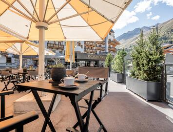 Edelweiss & Gurgl terrace in summer