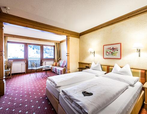 traditional Tyrolean hotel room