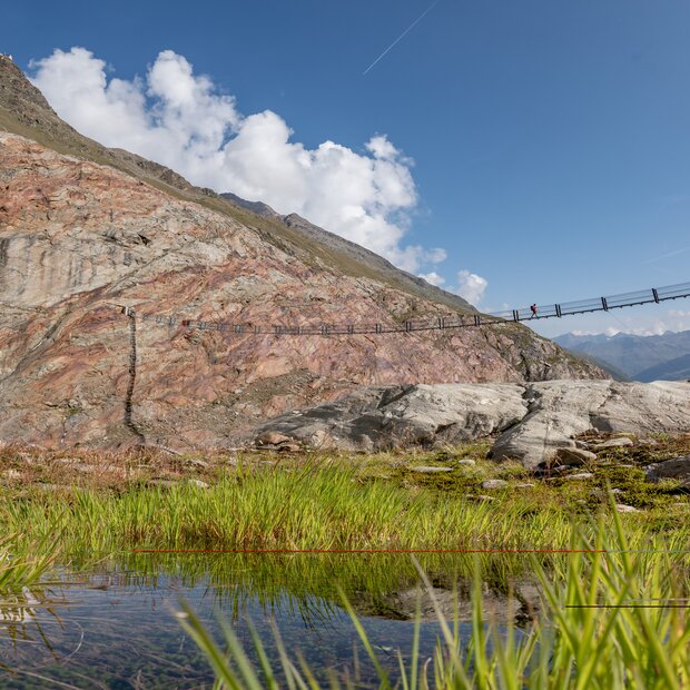 suspension bridge in Obergurgl