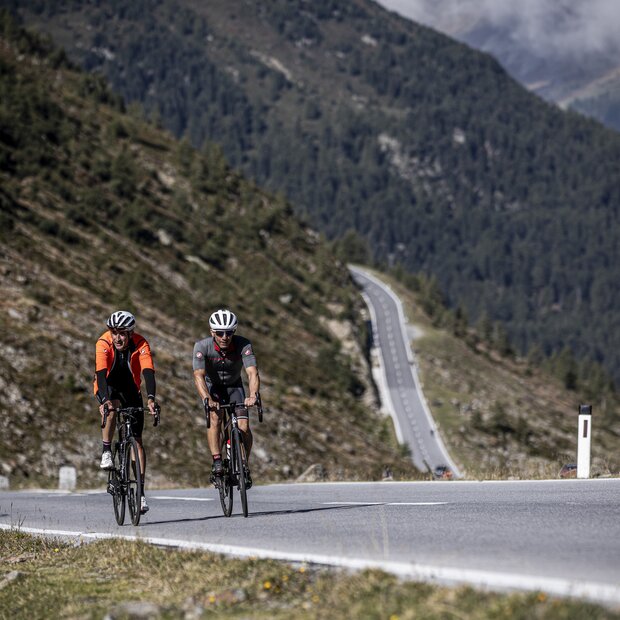 road cycling in the Ötztal valley